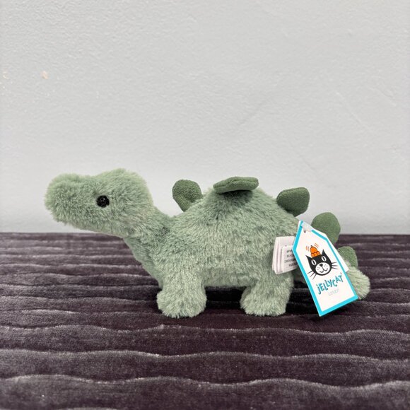 RARE Jellycat Mini Fossilly Stegosaurus BNWT - Picture 3 of 4
